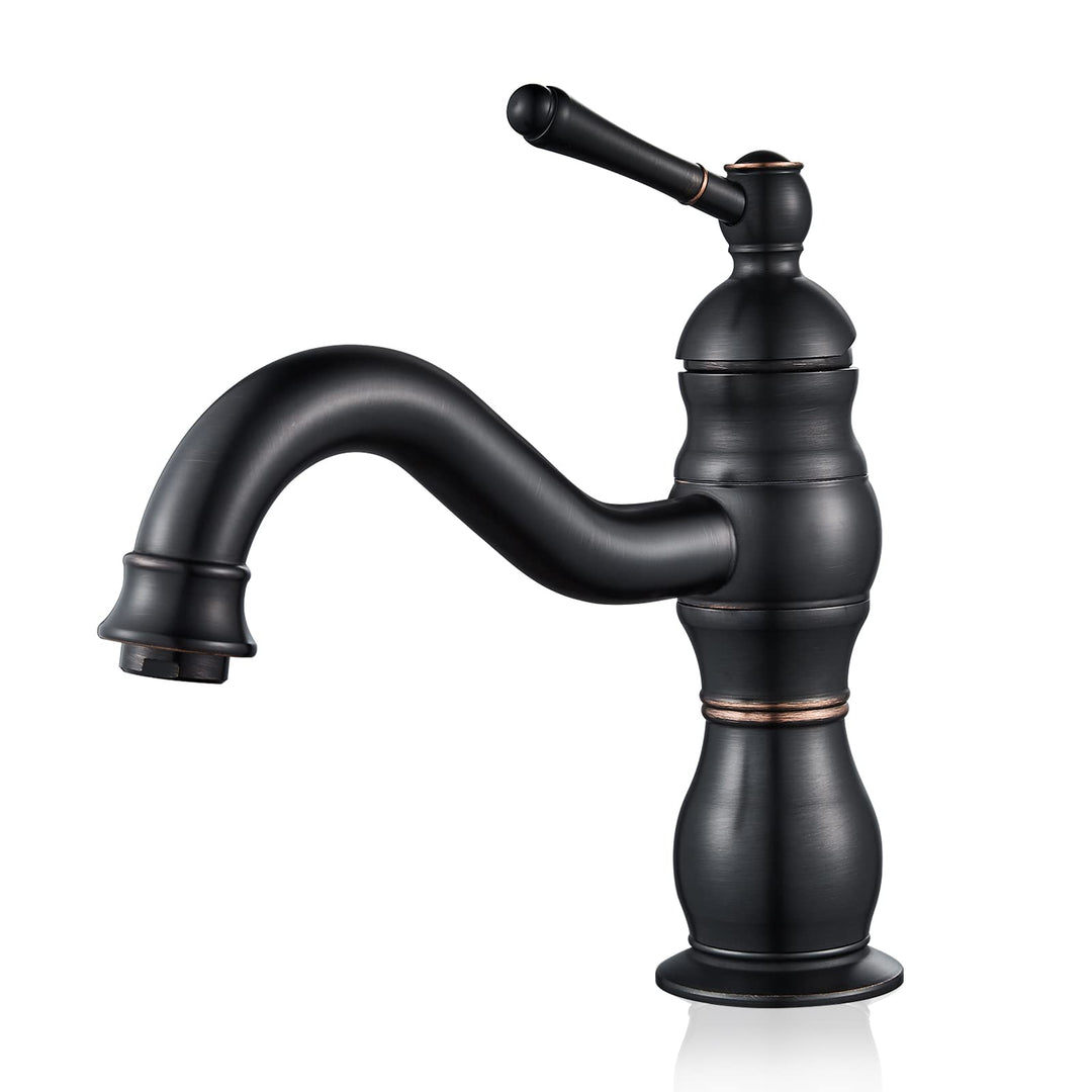 kisimixer Waschtischarmaturen Schwarz Matt Wasserhahn, Armaturen Waschtischarmatur 360°Schwenkbar au