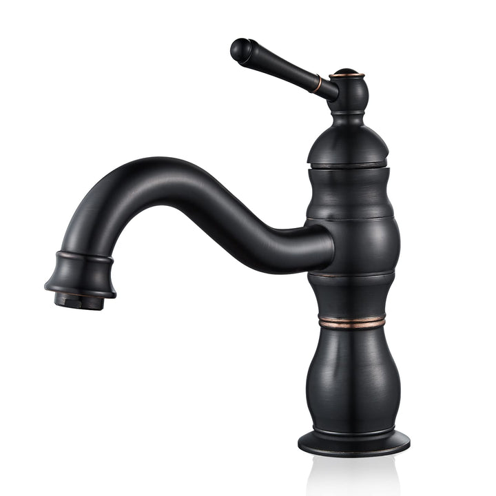 kisimixer Waschtischarmaturen Schwarz Matt Wasserhahn, Armaturen Waschtischarmatur 360°Schwenkbar au