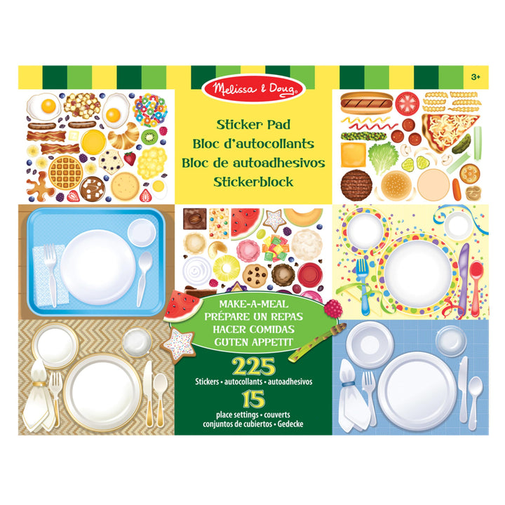 Melissa & Doug Stickerbrett zur Zubereitung einer Mahlzeit | Aktivitätsbrett | Stickerbrett | 3+ | G