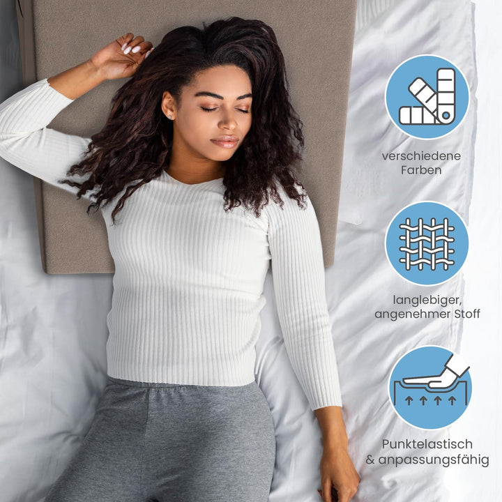 maxVitalis Multifunktions-Keilkissen Rückenkissen Kniestütze Beinablage Venenkissen für Couch und So