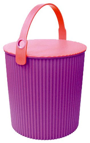 Hachiman Omnioutil Aufbewahrungsbehälter mit Deckel, mittelgross, Violett / Pink