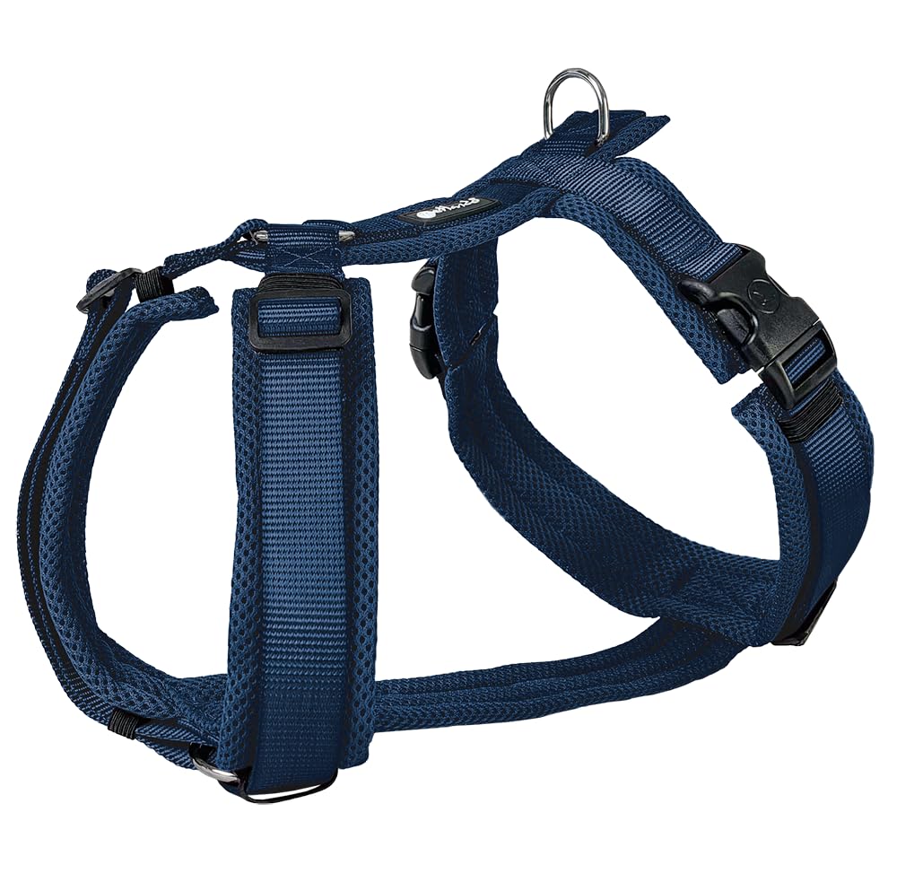 Petlando Hundegeschirr gepolstert, Mesh Y-Comfort, weich, stufenlos verstellbar, besonders leicht &amp;