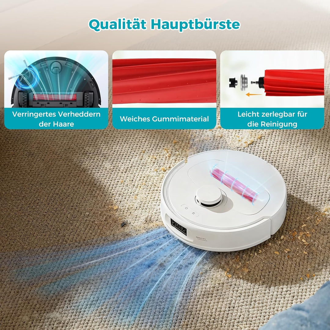 28 Stück Zubehör für Roborock QV 35A / QV 35S / Qrevo Serie/QR 598 / QR 798 Saugroboter, 2 Hauptbürs