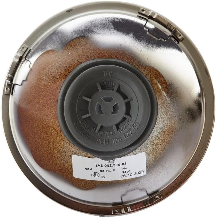 HELLA 1A6 002 395-991 Hauptscheinwerfersatz - Halogen - H4 - 12V - rund - Ref. 20 - gewölbte Streusc