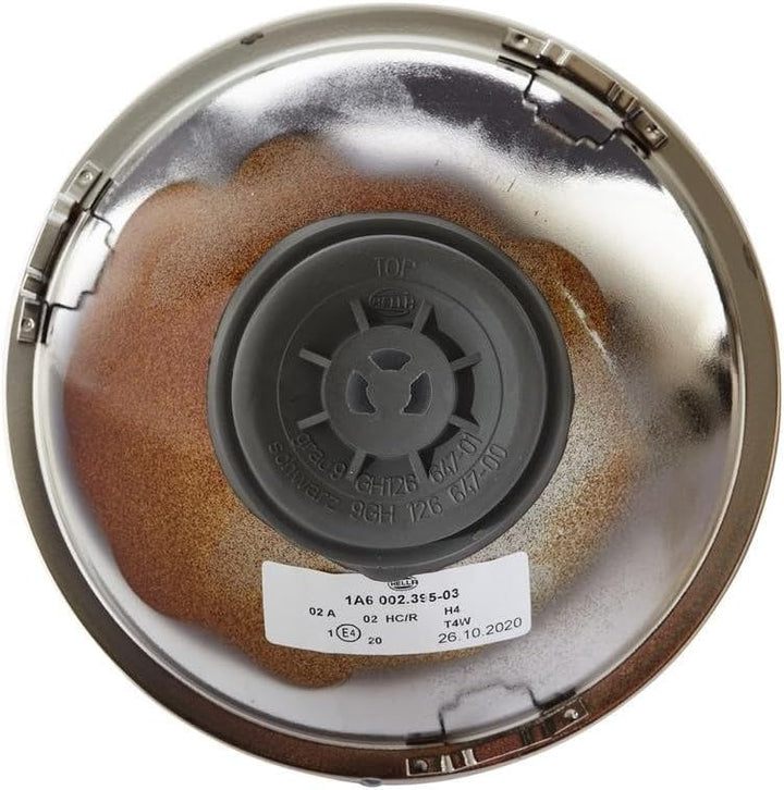 HELLA 1A6 002 395-991 Hauptscheinwerfersatz - Halogen - H4 - 12V - rund - Ref. 20 - gewölbte Streusc