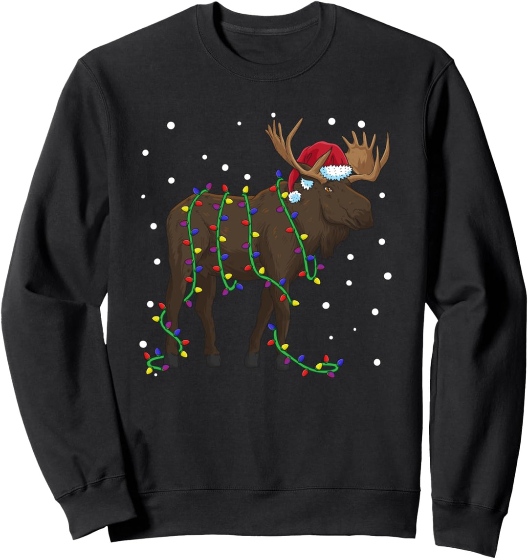 Elch Weihnachten Skandinavien Tier Sweatshirt