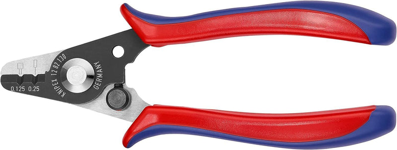 Knipex Abisolierzange für Glasfaserkabel brüniert, mit Kunststoff-Griffhüllen 130 mm 12 82 130 SB