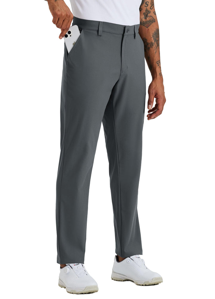 WILLIT Herren Golfhose Stretch Kleid Hose Slim Fit Schnelltrockner Casual Arbeitshose Stretchhose La