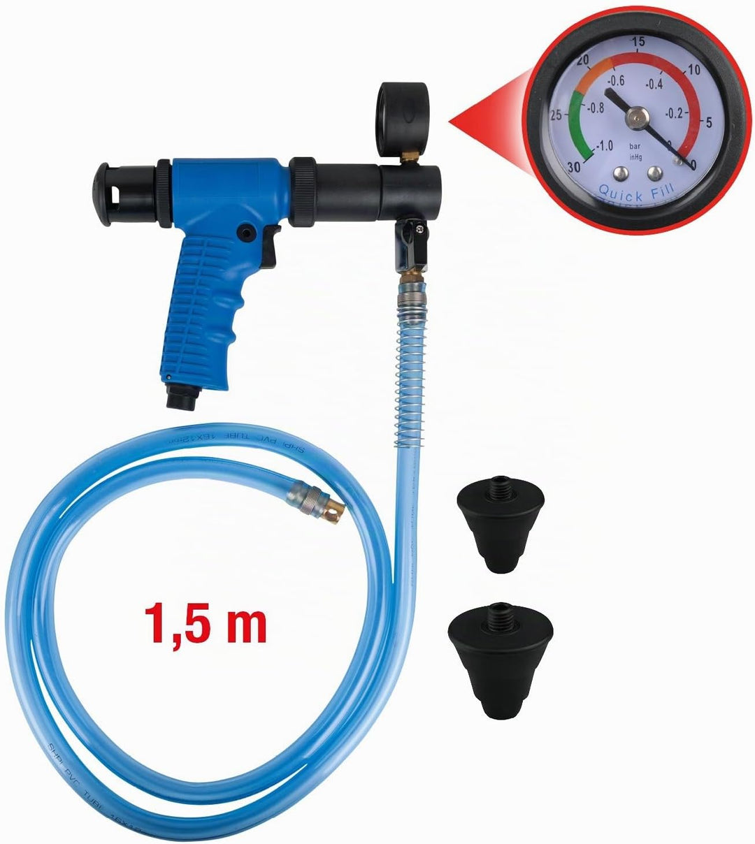 KS Tools 150.2070 Vakuum-Kühlsystem-Füllgerät, 4-tlg.