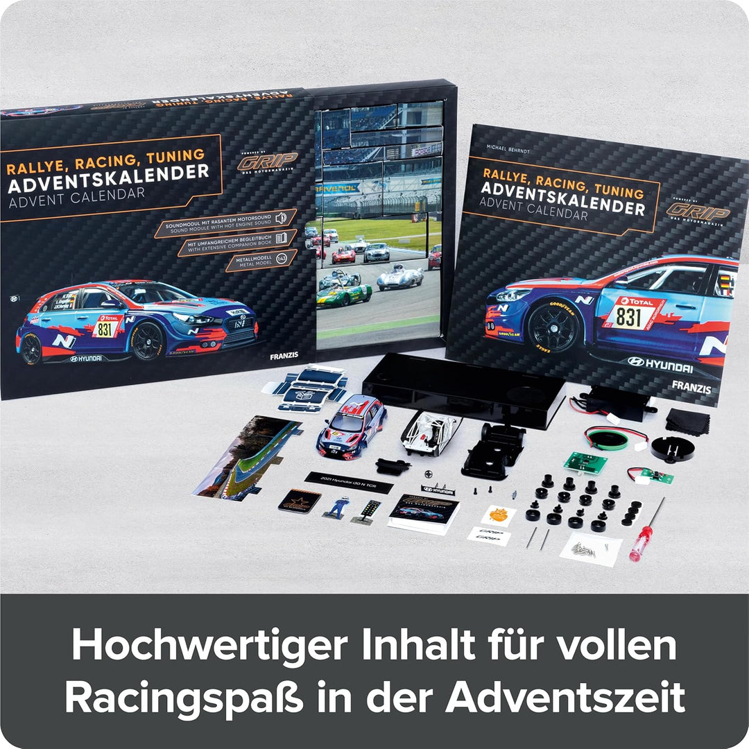 FRANZIS 67192 - Adventskalender Rallye, Racing, Tuning (GRIP) - Modell 1:43