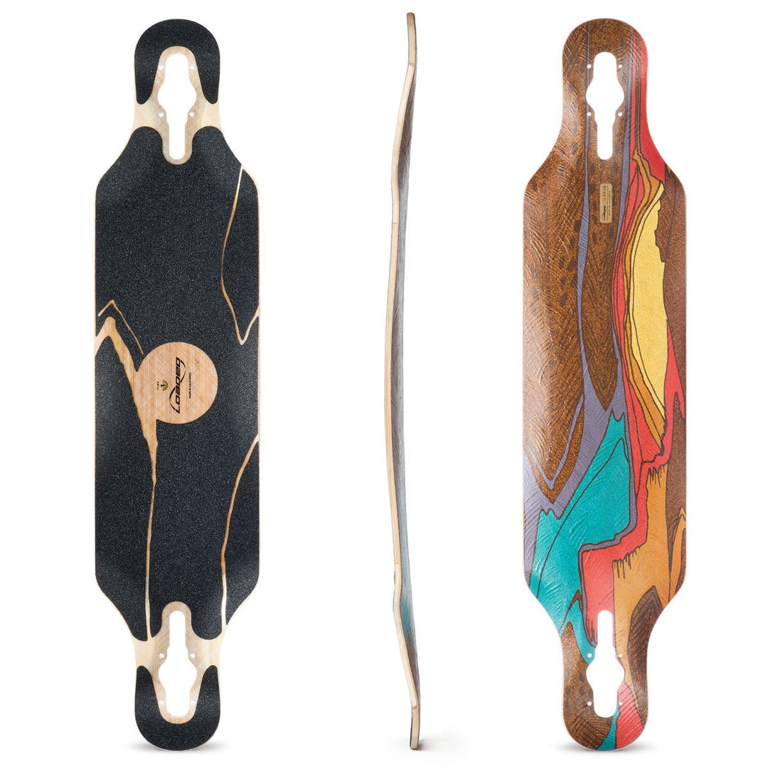 Loaded Boards Icarus Bamboo Longboard Skateboard Deck Flex 1 (75 - 115+ kg / 170 - 250+ lbs.), Flex