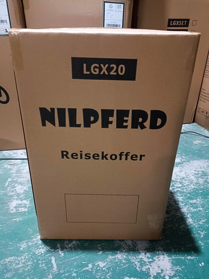 Nilpferd Handgepäck Koffer Reisekoffer mit Rollen Trolley Handgepäck Trolley Rollkoffer Sicherheit Z