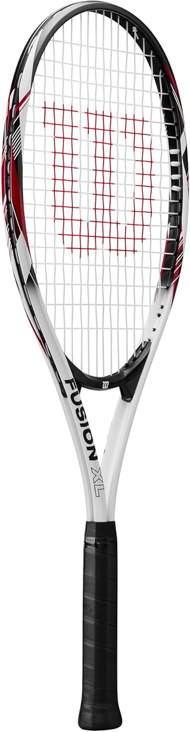 Wilson Tennisschläger Fusion XL, Aluminium, Grifflastige Balance, 291 g, 69,9 cm Länge Griffstärke 3