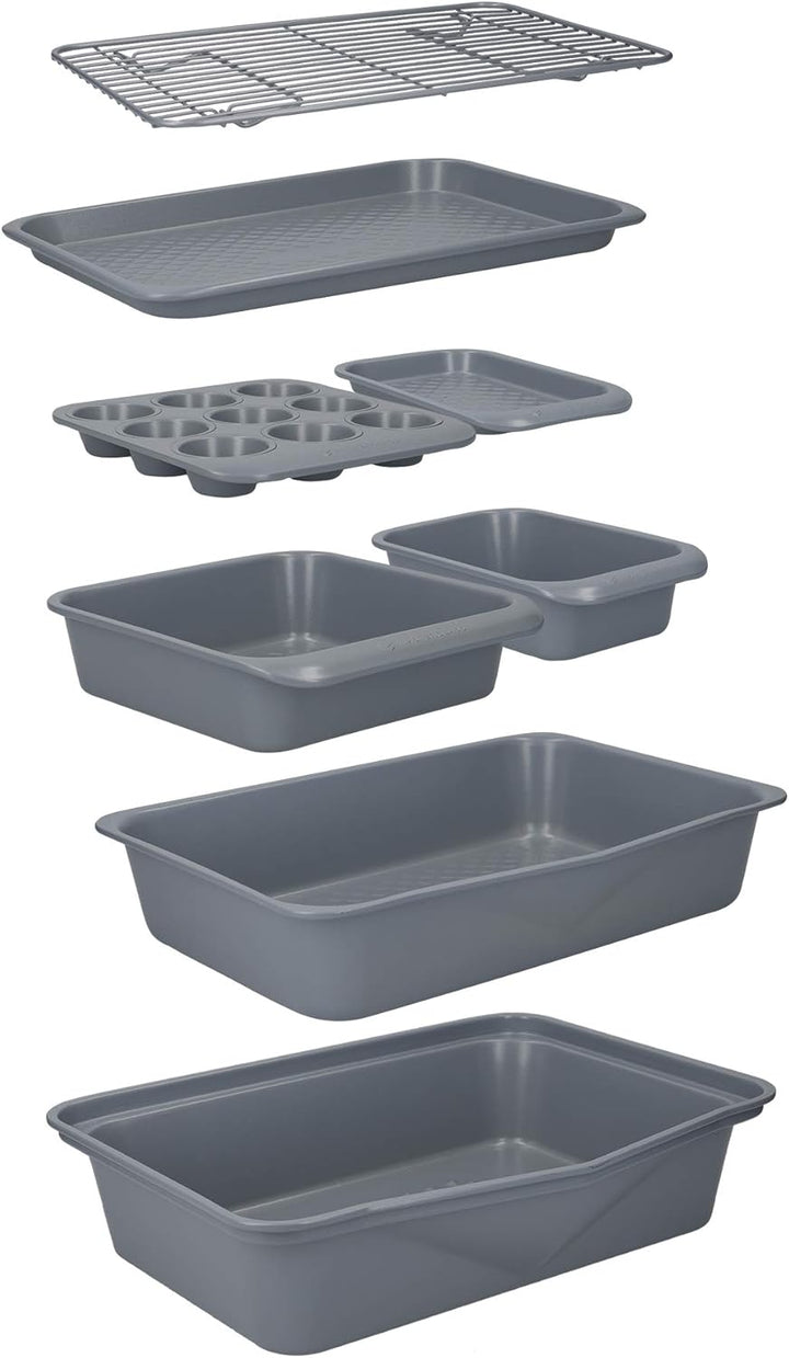 MasterClass Smart Ceramic Roasting Tins mit PTFE-, PFOA- und BPA-freier Antihaftbeschichtung, Karbon