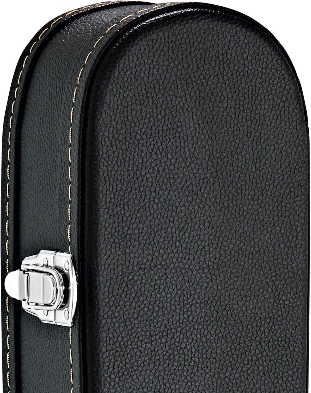 Ortega Guitars Gitarrenkoffer Classic - schwarz, flat top, Economy Series, Chrom Hardware, 100mm tie