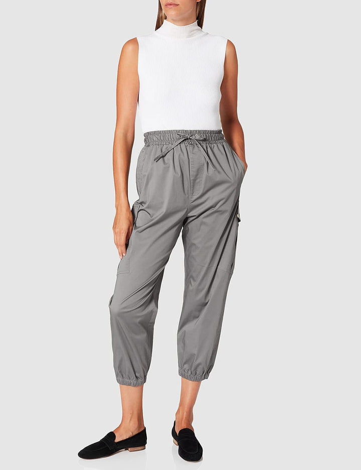 LOOKS BY WOLFGANG JOOP Damen Cargo olive Lässige Hose, Normal M Olive, M Olive