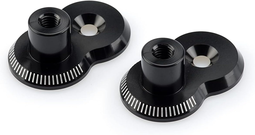 Puig 3838N 20mm Adjustierbares, Umplatzierungs- Fussrastenadapter Set Schwarz