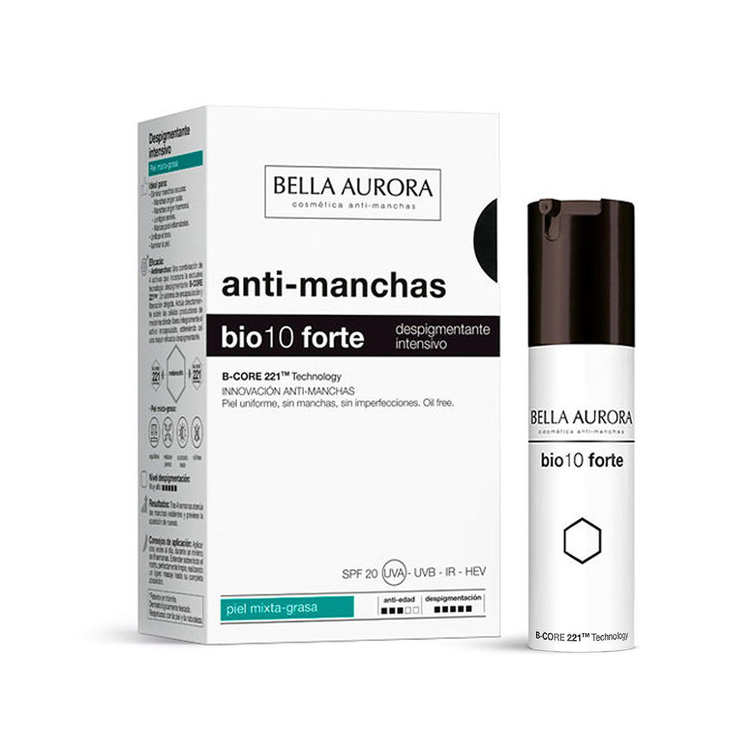 Bella Aurora, PigmentStop bio10forte, Intensivbehandlung gegen dunkle Flecken, Anti-Ageing-Creme für