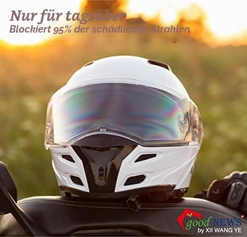 XII WY Motorradhelm-Antibeschlagfolie transparent, Motorradhelm-Visier, universeller Visierschutz, A