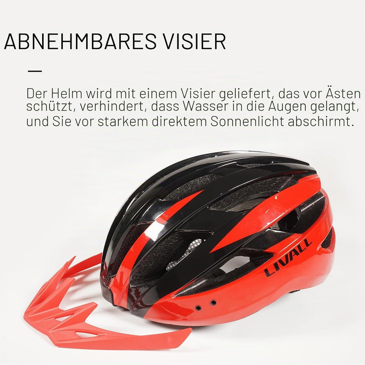 LIVALL Smart Fahrradhelm mit LED Rücklicht und Blinker, Bluetooth Fahrradhelm mit drahtloser Fernbed