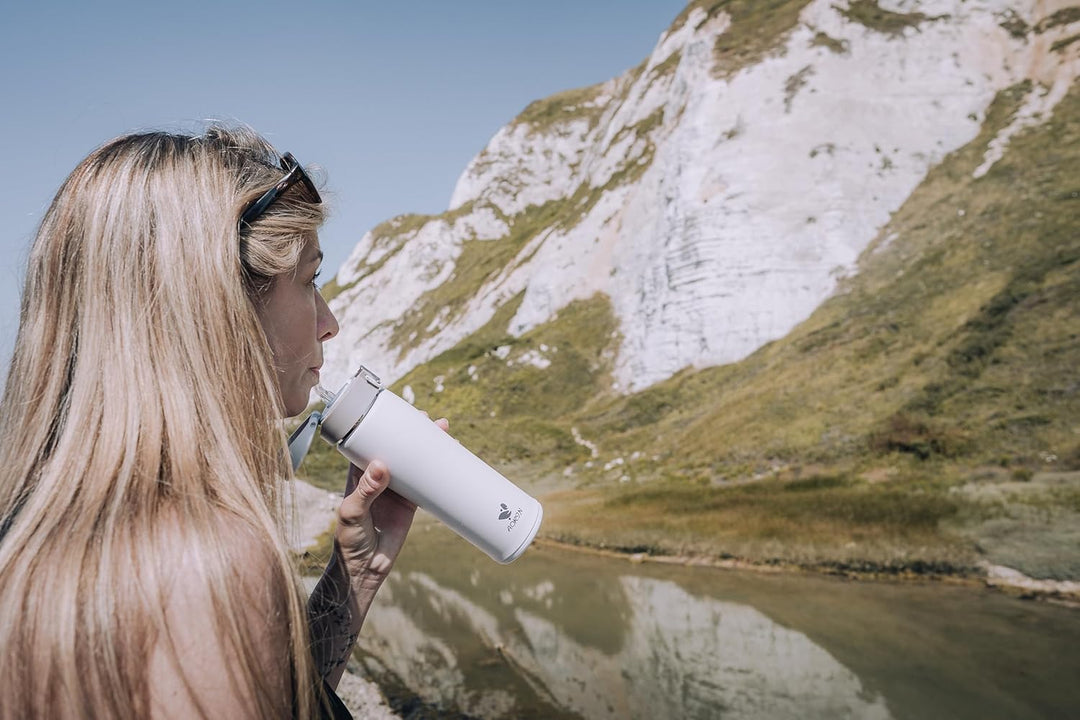 AORIN Trinkflasche Edelstahl 18/8, 500ml, Auslaufsicher Thermoskanne Isolierflasche Doppelwandig mit