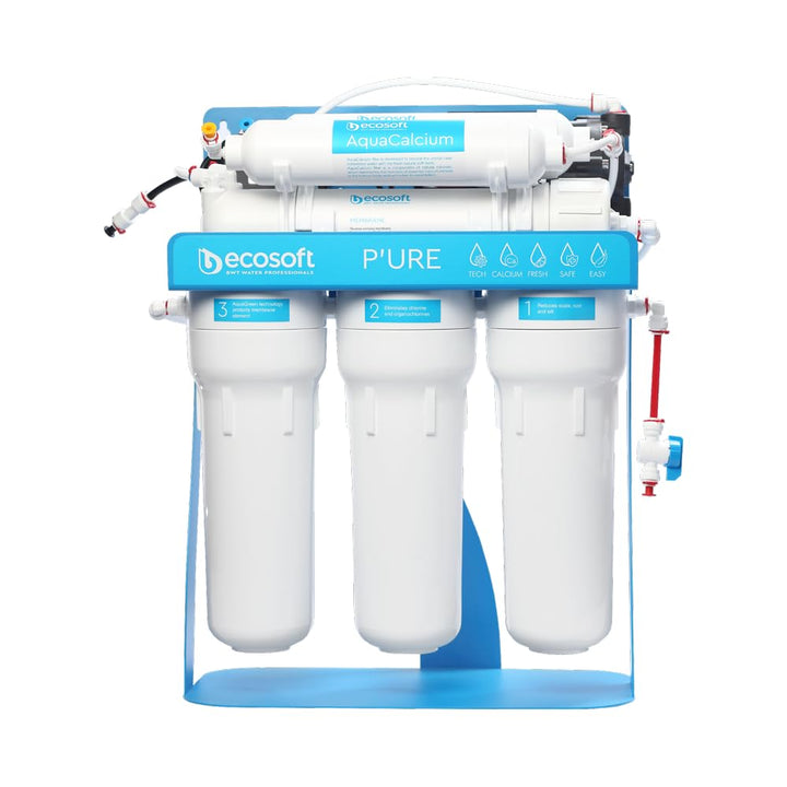 Umkehrosmoseanlage Pure Aquacalcium, Wasserfilter mit Mineralisierung (Zugabe von Calcium), Trinkwas