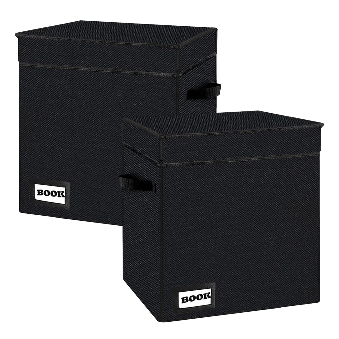 YNSZAS Comic-Buch-Aufbewahrung, kurze Comic-Buch-Box, 30 x 24,9 x 19,8 cm, für 100–120 Comic-Bücher,