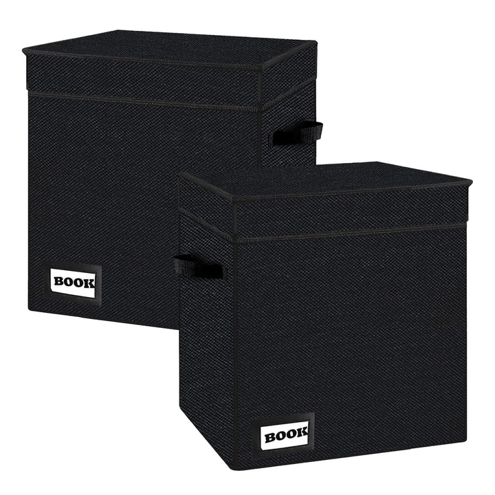 YNSZAS Comic-Buch-Aufbewahrung, kurze Comic-Buch-Box, 30 x 24,9 x 19,8 cm, für 100–120 Comic-Bücher,