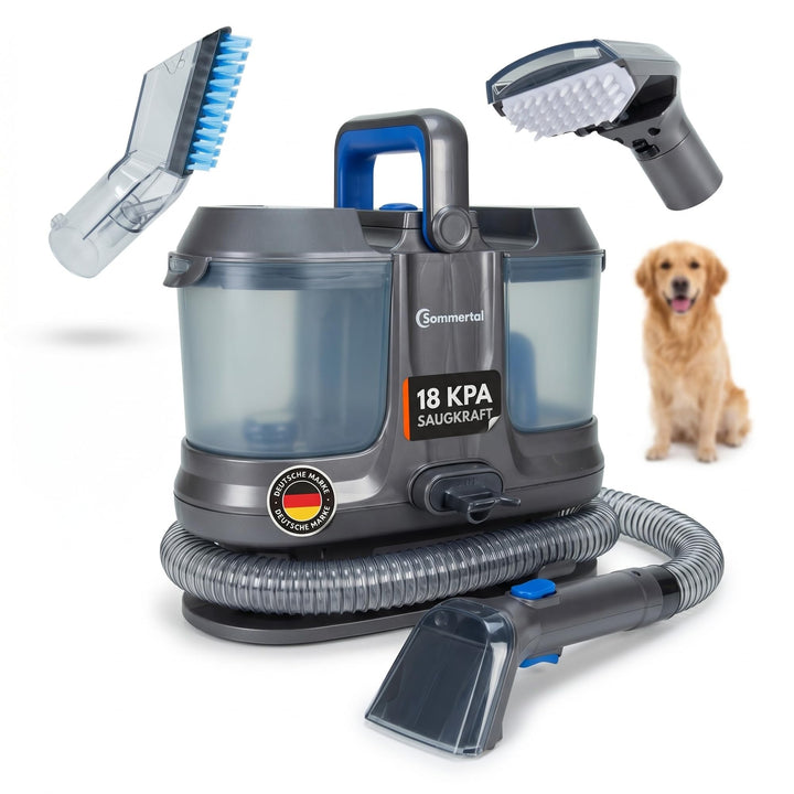 SOMMERTAL MultiCleaner WS600 Polsterreiniger, Waschsauger | Gerät für Teppiche, Treppen, Polster, So