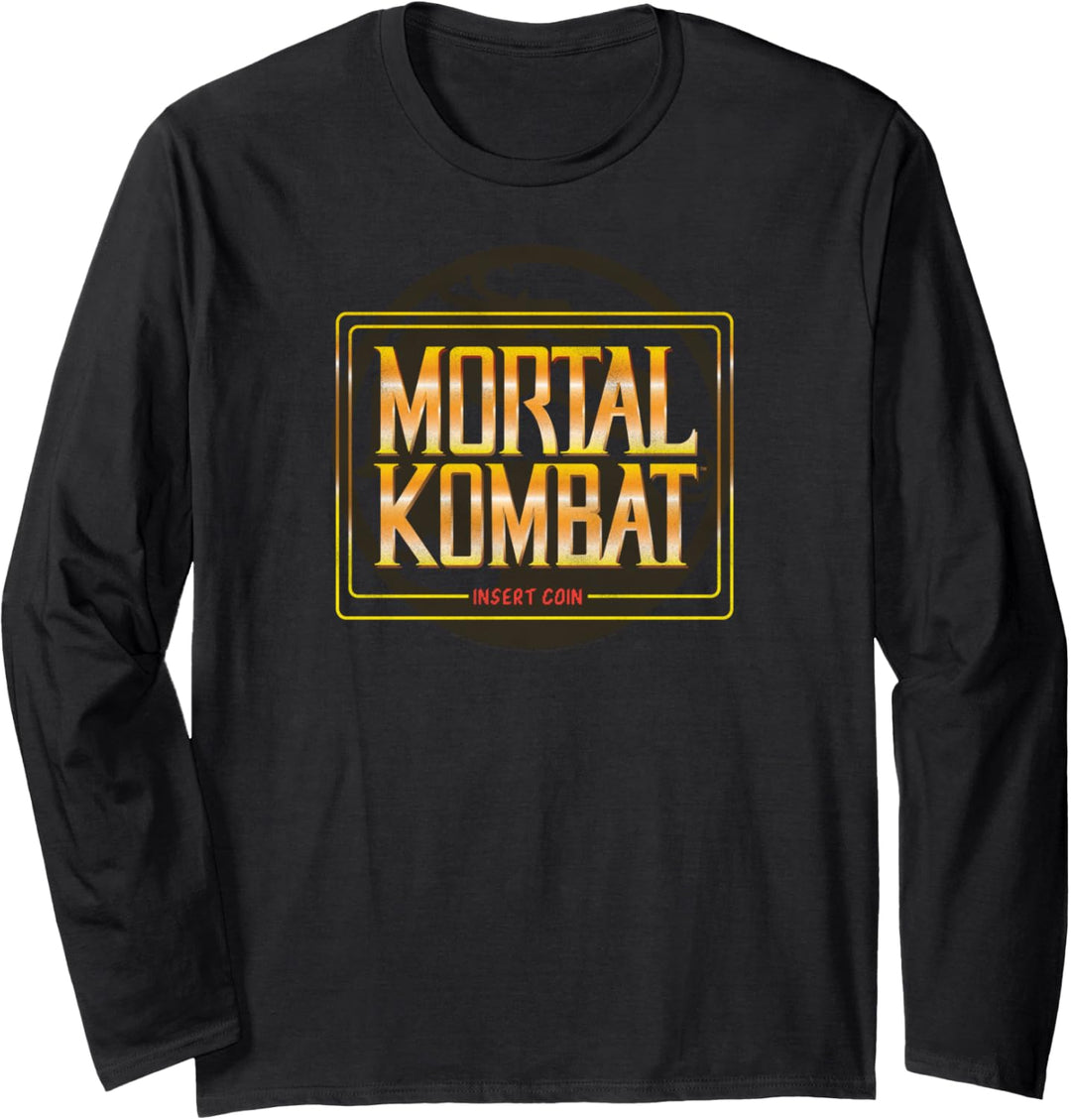 Mortal Kombat Klassic Insert Coin Langarmshirt