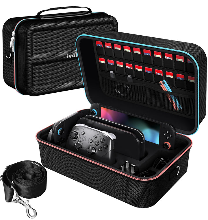ivoler Tasche Kompatibel mit Nintendo Switch 2 Model 2025, Deluxe Harte Tragetasche Schutz Portable