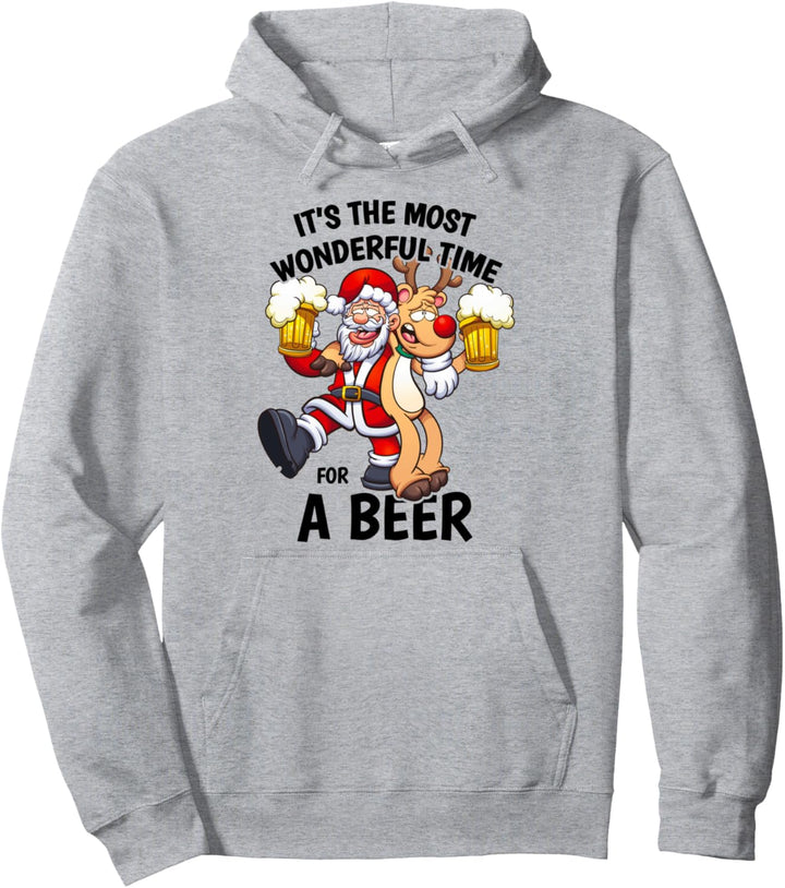 It's The Most Wonderful Time For A Beer Weihnachten Witziges Pullover Hoodie