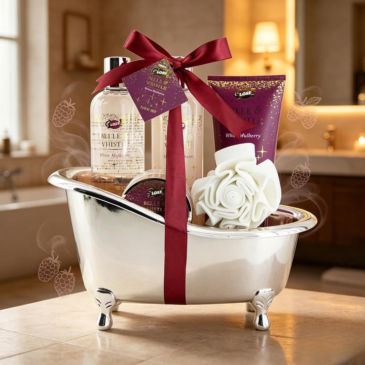 Badegarnitur - Badewanne kupferrosa - Brombeere