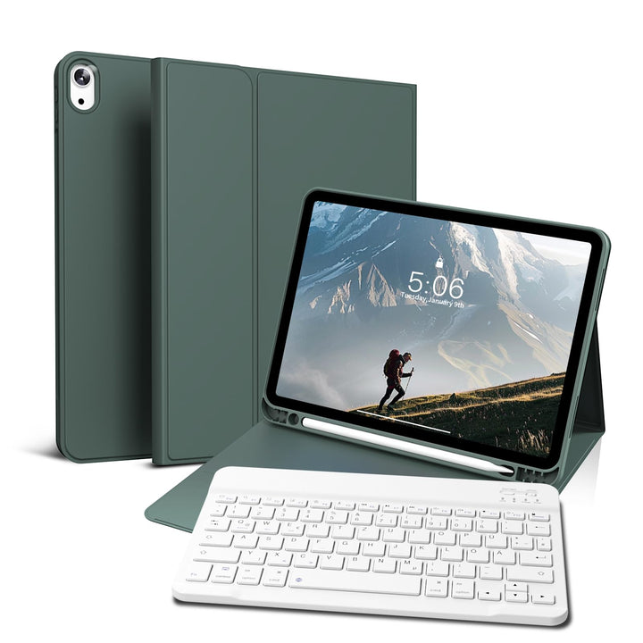 Hülle mit Tastatur für iPad Air 11 Zoll 2025 2024 (M3/M2), iPad Air 5 4 2022/2020 10,9 Zoll, Soft TP
