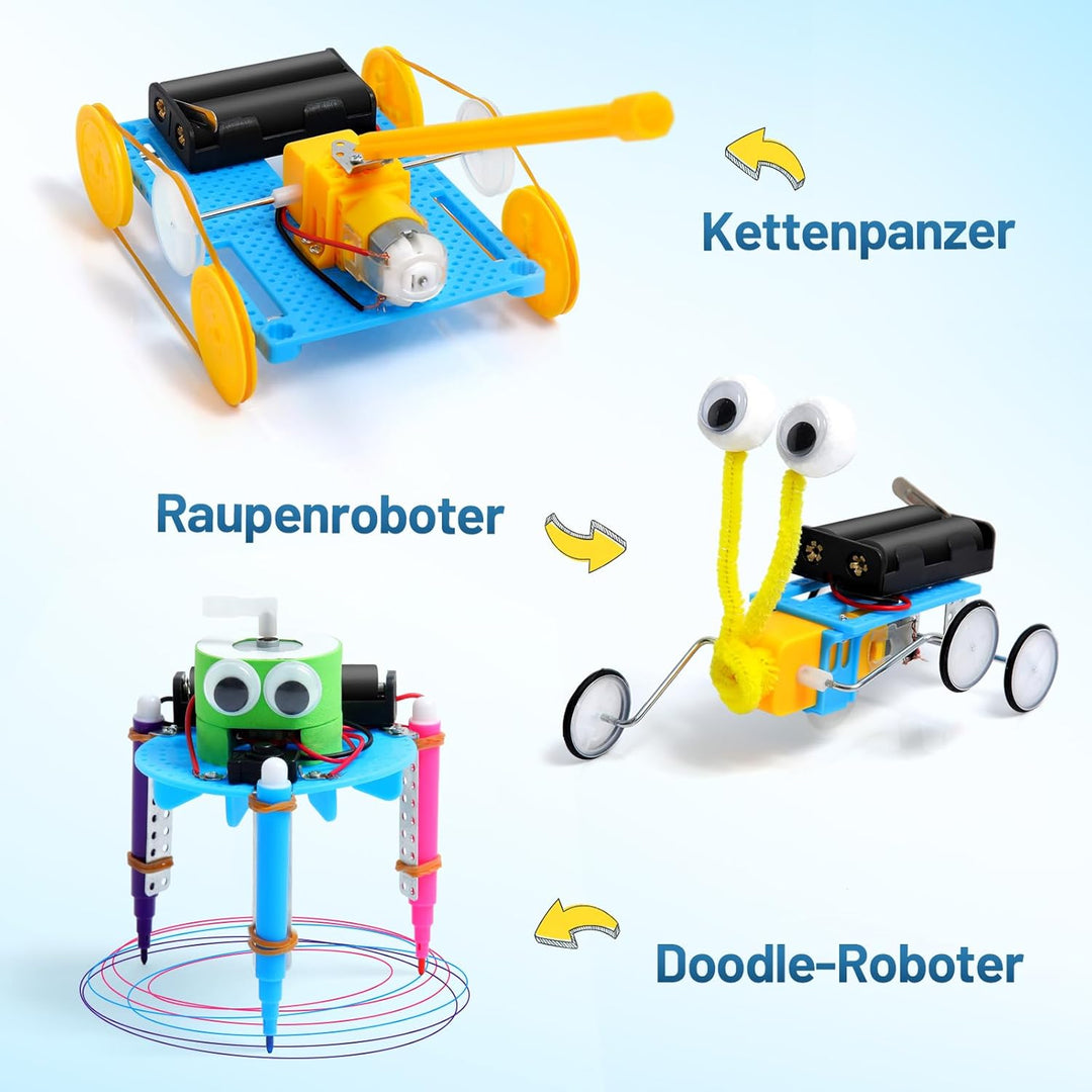 Experimente für Kinder ab 8 9 10 11 12 13 14, Elektronik Baukasten, Experimentierkasten, Elektro Bau