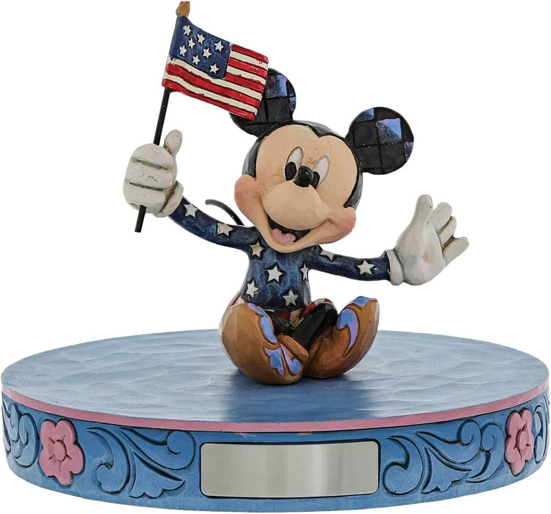 Enesco Disney Traditions by Jim Shore Patriotische Mickey Mouse Miniaturfigur, 8,9 cm, Mehrfarbig 3.