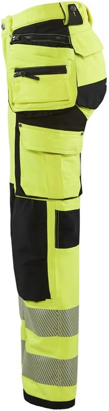 Blaklader 719716423389 Damen 4-Wege Stretch Hi-Vis Hose D19 High Vis Gelb/Schwarz, D19 High Vis Gelb