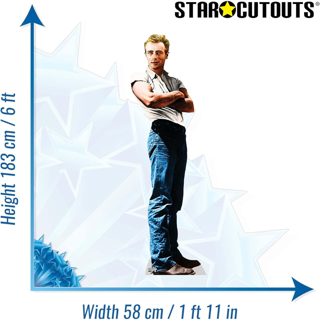 Star Cutouts Pappaufsteller von James Dean Rebel, James Dean Rebel