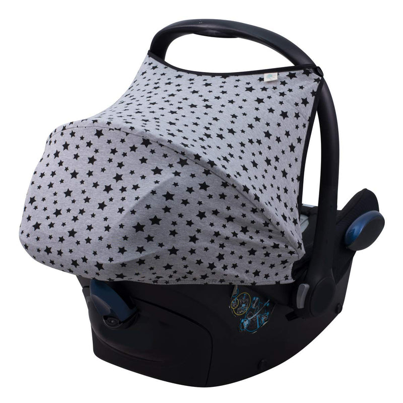 JYOKO KIDS Sonnenverdeck kompatibel mit Maxi-Cosi Cabriofix Gruppe 0 (Black Star), Black Star