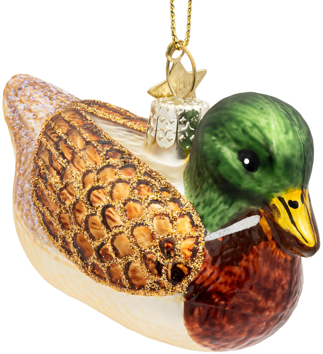 SIKORA Stockente besondere Weihnachtskugel Glas Christbaumschmuck Deko Figur Weihnachten Anhänger Or