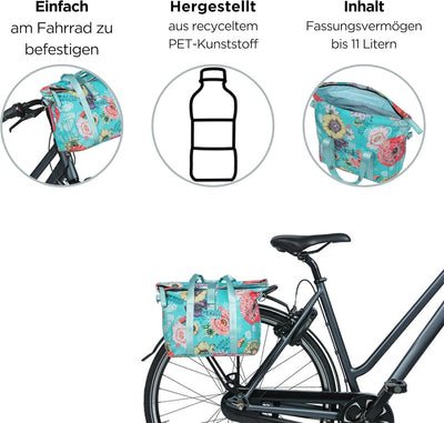 Basil B.V. Unisex – Erwachsene Packtaschen-2179225760 Packtaschen, Sky Blue, 8-11 l