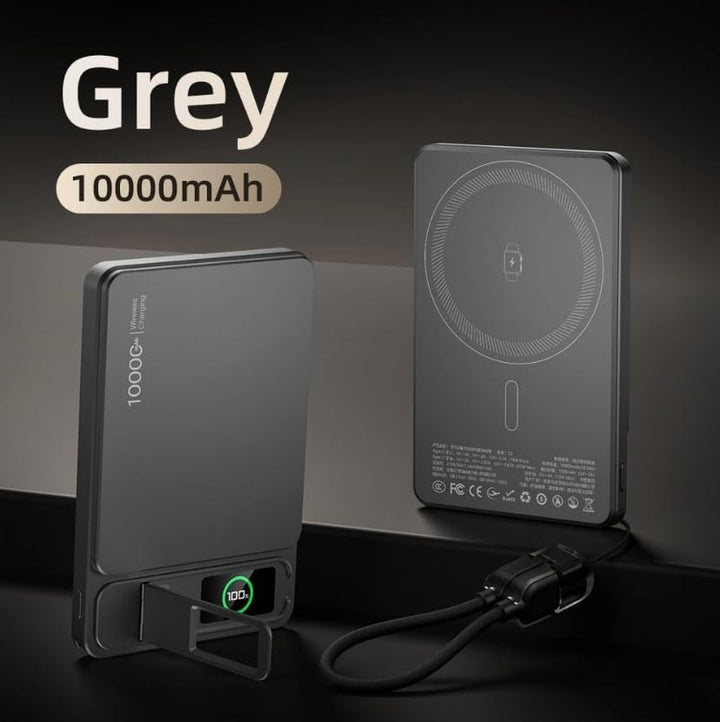 ARMN Powerbank 10.000mAh für MagSafe Extra Slim, Schnellladefunktion, kompatibel mit iPhone 14 15 16