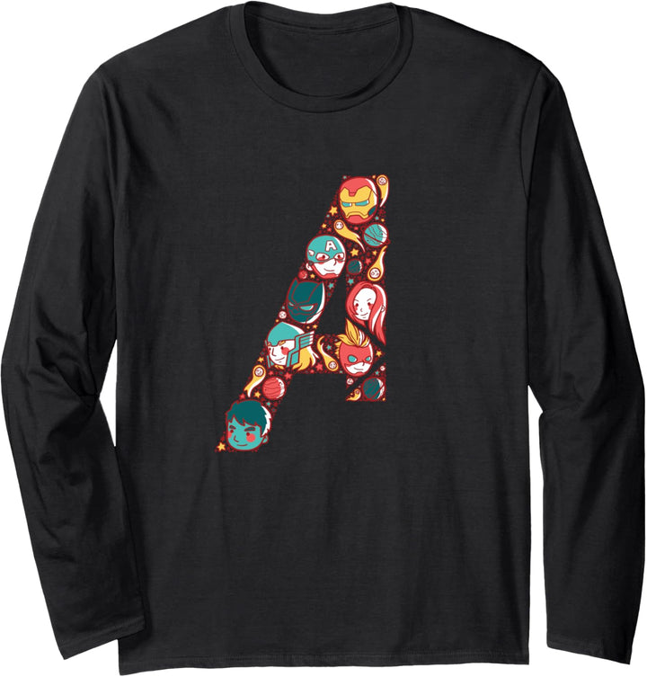 Marvel Avengers Kawaii Hulk Iron Man Black Widow Thor Langarmshirt