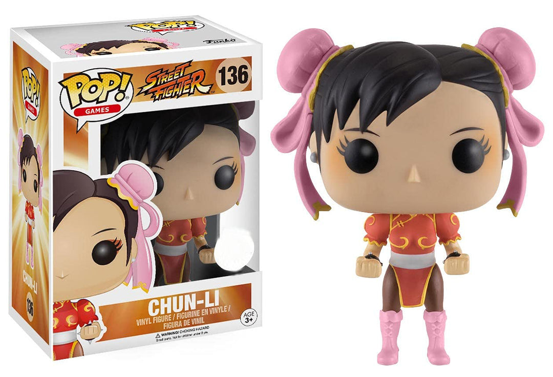 Funko 13445 - Street Fighter, Pop Vinyl Figur 136 Chun-Li Red Outfit
