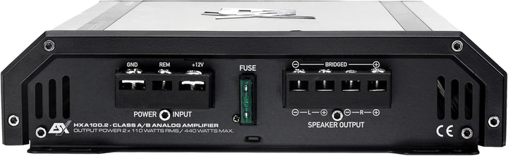 ESX HXP200 | 2-Kanal Basspaket mit 440W max | 30cm (12") Single-Bassreflex-System und 10qmm Verstärk