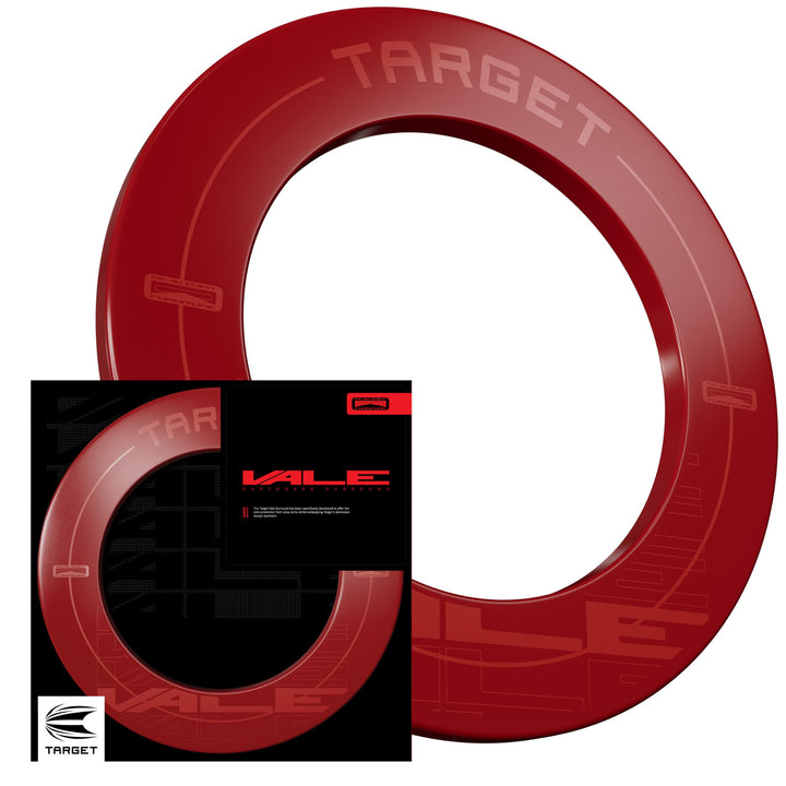 Target Darts Pro Tour Bedruckte Dartscheibe – rot und schwarz 1, 1