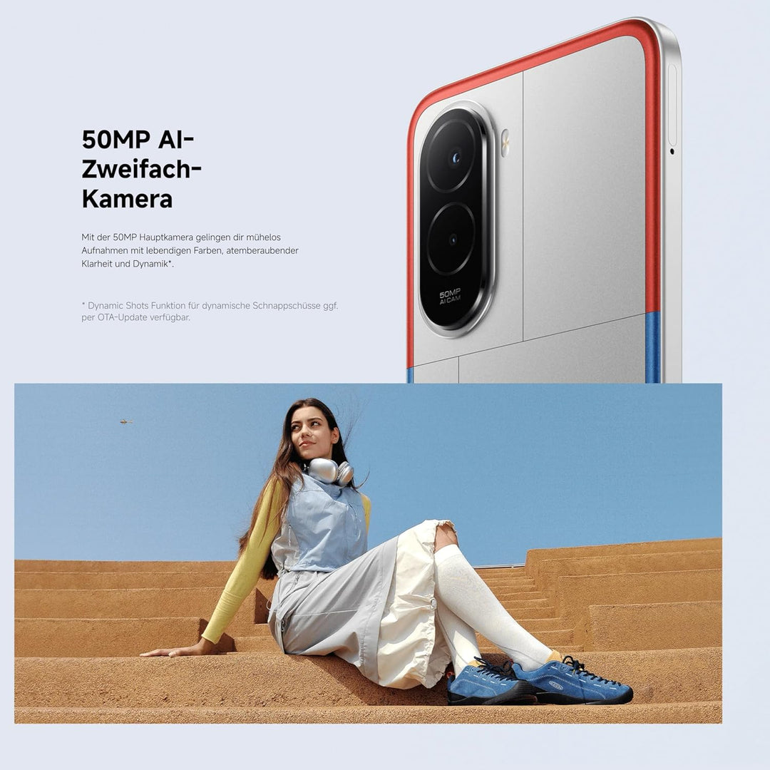 XIAOMI Poco M7, Smartphone 6+128GB, 6,9" FHD+ 144Hz Display, Snapdragon 685, 50MP AI-Zweifach-Kamera