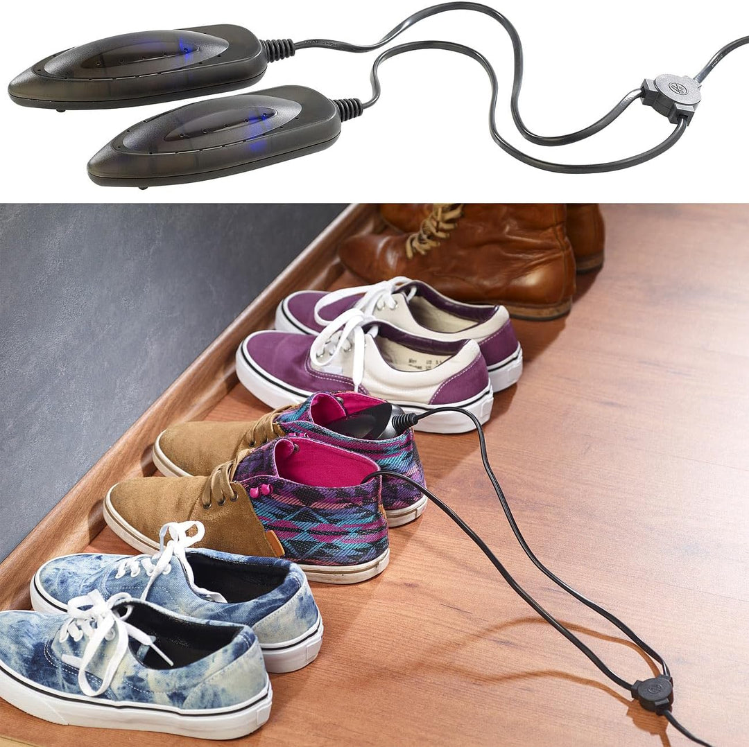 infactory Elektrische Schuhwärmer: 4er-Set elektrische Schuhtrockner mit UV-Licht (UV Licht Schuhe,