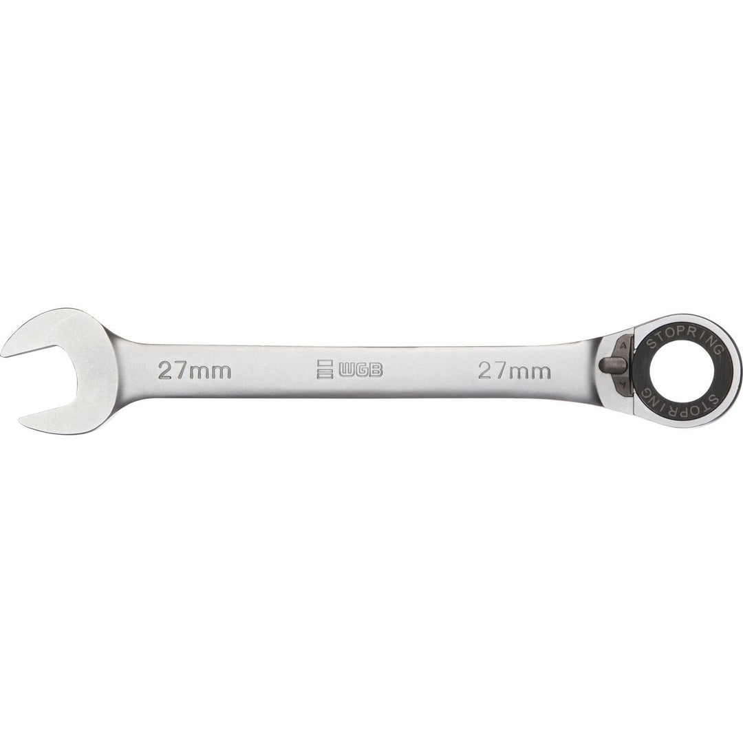 23500193 WGB Maulschlüssel 235 mit Ringratsche gekröpft SW 19 mm, 19 mm