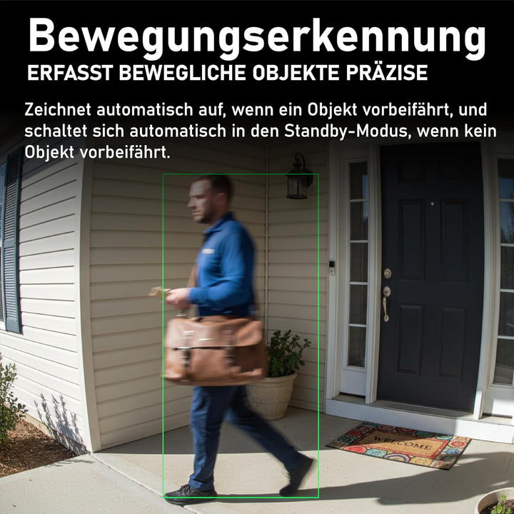 Mini-Hauskamera, 1080P HD Innen-Sicherheitskamera, Überwachungskamera für Kinder und Haustiere, mit